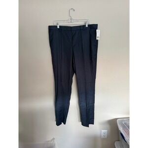 HM Men Slim Fit Dress Pants Navy  Flat Front Trousers 38R 1252892-003-76-1-8616